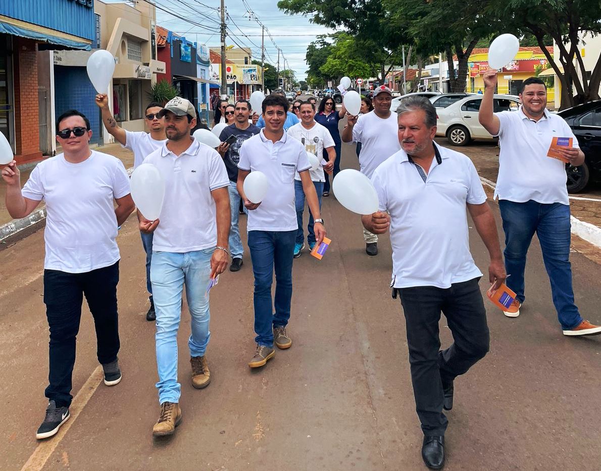 Caminhada do Laço Branco pautou engajamento masculino na luta contra a violência - Foto: Prefeitura de Batayporã